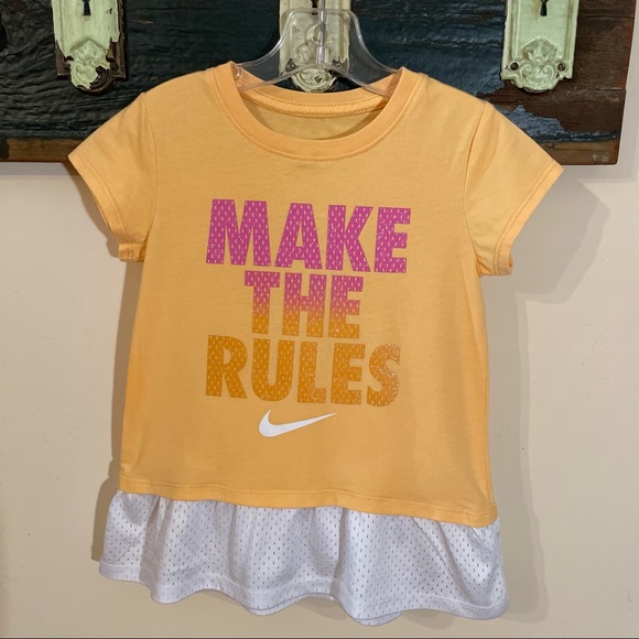 Nike Kids Orange T-shirt Tennis Dress Size Small - Picture 2 of 10